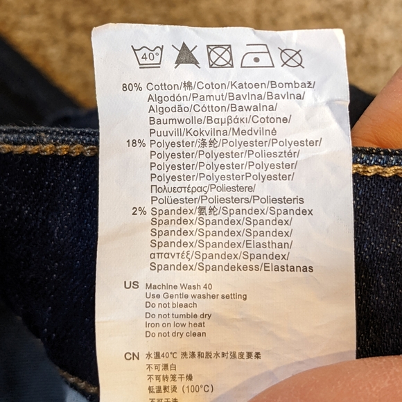 ZLZ Denim Ripped Distressed Jeans for Men Slim Fit 28W - Picture 6 of 7